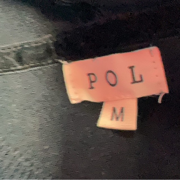 POL Black Cowl Neck Sweater with Hood Size Medium, Length 27.5 - Picture 4 of 5